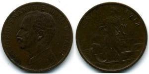 1 Centesimo Kingdom of Italy (1861-1946) Kupfer 