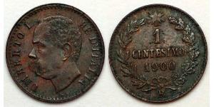 1 Centesimo 意大利王國 (1861-1946)  Umberto I (1844-1900)