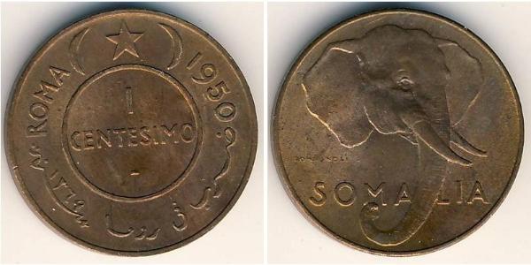 1 Centesimo Somalia 黃銅/銅 