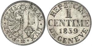 1 Centime Suisse Argent 