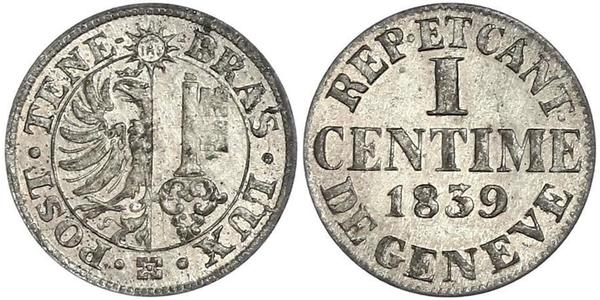 1 Centime Suisse Argent 