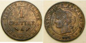 1 Centime Terza Repubblica francese (1870-1940)  Bronzo 