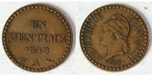 1 Centime Francia Cobre 