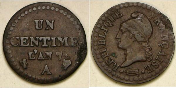 1 Centime France Copper 