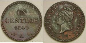 1 Centime Frankreich Kupfer 