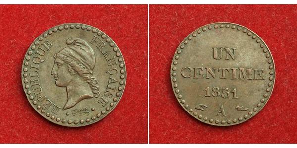 1 Centime Frankreich Kupfer 