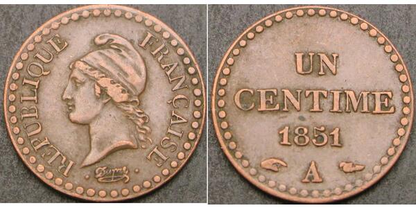 1 Centime Frankreich Kupfer 