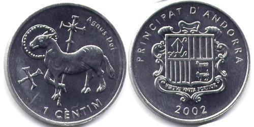 1 Centime Andorra  