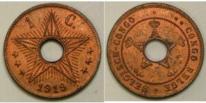 1 Centime Belgian Congo (1908 - 1960)  