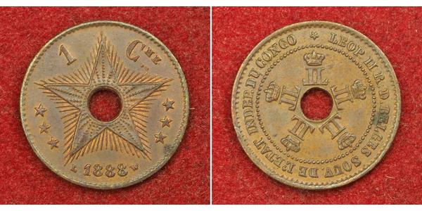 1 Centime Belgian Congo (1908 - 1960)  