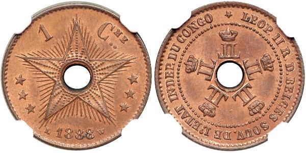 1 Centime Belgian Congo (1908 - 1960)  