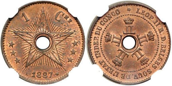 1 Centime Belgian Congo (1908 - 1960)  