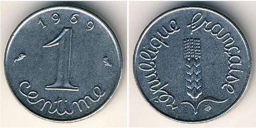 1 Centime French Fifth Republic (1958 - )  