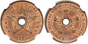 1 Centime Geschichte der Demokratischen Republik Kongo (1908 - 1960)  