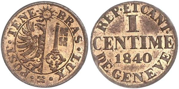 1 Centime Suiza  