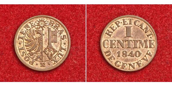 1 Centime 瑞士  
