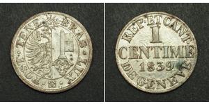 1 Centime 瑞士 銀 
