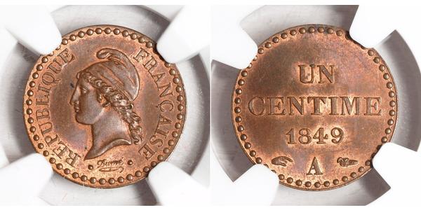 1 Centime 法国 銅 