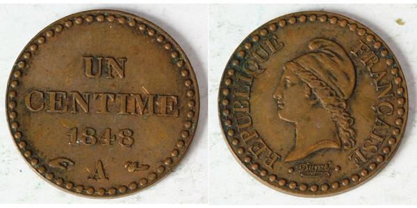 1 Centime 法国 銅 