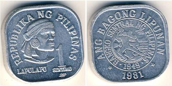 1 Centimo Philippines Aluminium 
