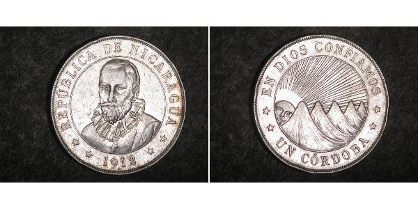 1 Cordoba Nicaragua Argent 