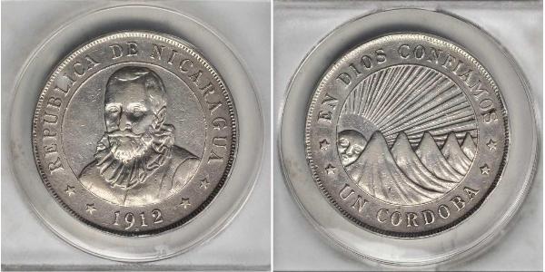 1 Cordoba Nicaragua Argento 