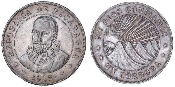 1 Cordoba Nicaragua Argento 