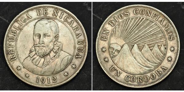 1 Cordoba Nicaragua Silver 