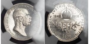 1 Corona Autriche-Hongrie (1867-1918) Argent Franz Joseph I (1830 - 1916)