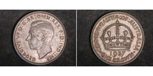 1 Corona Australia (1788 - 1939) Argento Giorgio VI (1895-1952)