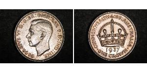 1 Corona Australia (1788 - 1939) Argento Giorgio VI (1895-1952)