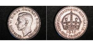 1 Corona Australia (1788 - 1939) Argento Giorgio VI (1895-1952)