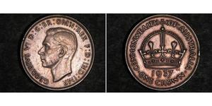 1 Corona Australia (1788 - 1939) Argento Giorgio VI (1895-1952)