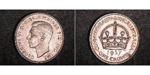 1 Corona Australia (1788 - 1939) Argento Giorgio VI (1895-1952)