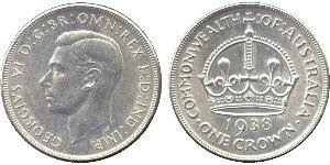 1 Corona Australia (1788 - 1939) Argento Giorgio VI (1895-1952)