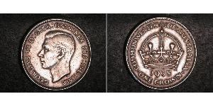 1 Corona Australia (1788 - 1939) Argento Giorgio VI (1895-1952)