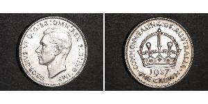 1 Corona Australia (1788 - 1939) Argento Giorgio VI (1895-1952)