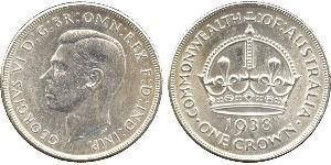 1 Corona Australia (1788 - 1939) Argento Giorgio VI (1895-1952)