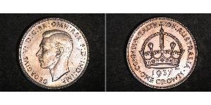 1 Corona Australia (1788 - 1939) Argento Giorgio VI (1895-1952)