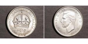 1 Corona Australia (1788 - 1939) Argento Giorgio VI (1895-1952)