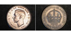 1 Corona Australia (1788 - 1939) Argento Giorgio VI (1895-1952)