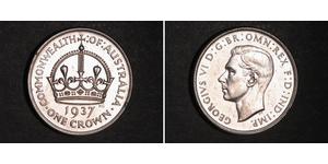 1 Corona Australia (1788 - 1939) Argento Giorgio VI (1895-1952)