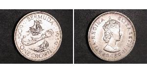 1 Corona Bermuda Argento Elisabetta II (1926-2022)