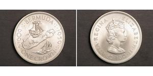 1 Corona Bermuda Argento Elisabetta II (1926-2022)