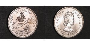 1 Corona Bermuda Argento Elisabetta II (1926-2022)