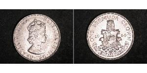 1 Corona Bermuda Argento Elisabetta II (1926-2022)