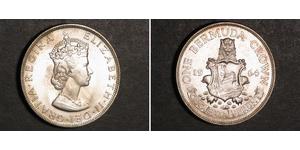 1 Corona Bermuda Argento Elisabetta II (1926-2022)