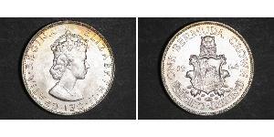 1 Corona Bermuda Argento Elisabetta II (1926-2022)