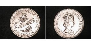 1 Corona Bermuda Argento Elisabetta II (1926-2022)