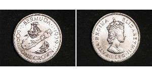 1 Corona Bermuda Argento Elisabetta II (1926-2022)